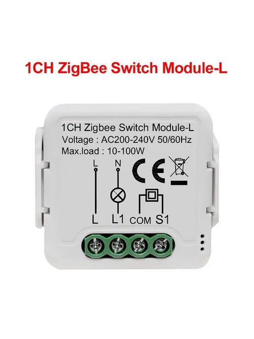 GIRIER Модуль умного выключателя Tuya ZigBee ZB Switch 1CH L, вариант