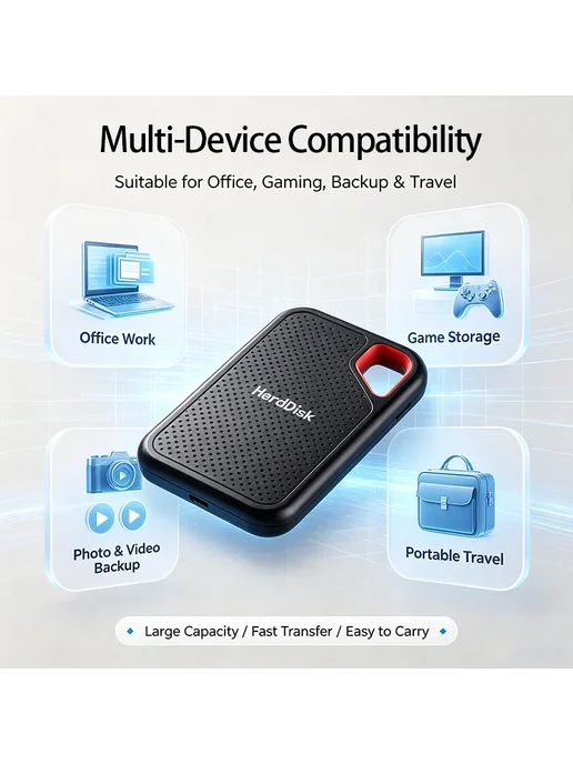 Внешний HDD HardDisk 8TB USB3.1 Type-C, 8 ТБ, фото 5