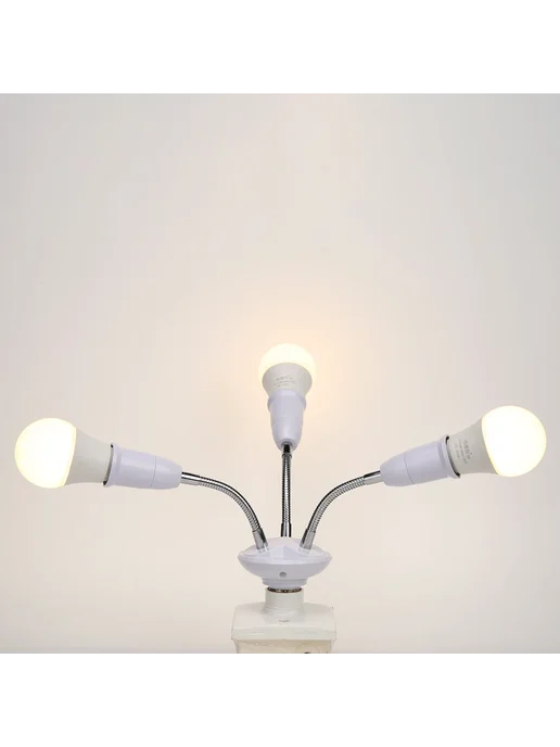 Shunmaii Патрон для лампы E27 пластиковый регулируемый Lamp, белый, фото 3