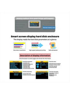 Нет бренда Корпус для SSD M.2 NVMe SATA, USB 3.2 Gen 2, алюминиевый