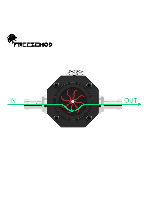 FREEZE MOD LSJ-KM2 Расходомер воды для систем охлаждения ПК, белый, фото 4