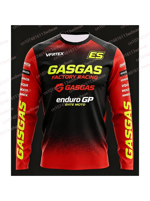 Мужская Футболка GasGas Factory Racing Enduro GP 2026 С Длин, серый, фото 3