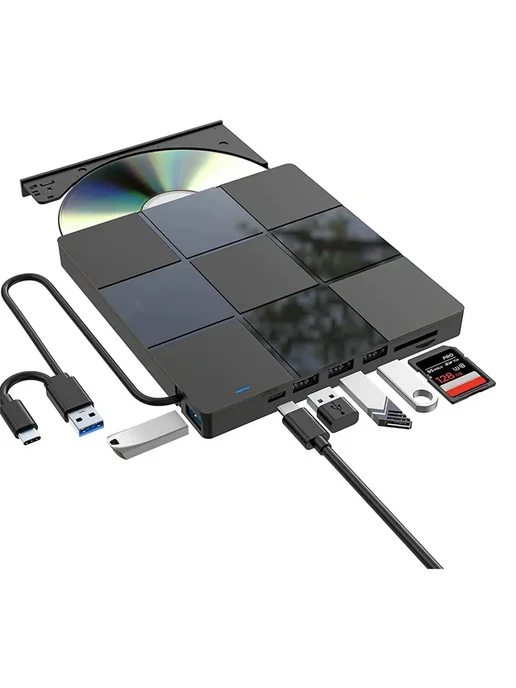 Нет бренда Внешний оптический привод USB 3.0, вариант, фото 3