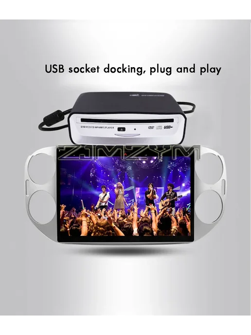 ZJMZYM Портативный CD DVD плеер, вариант, фото 4