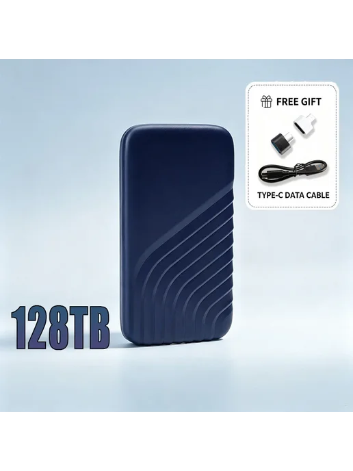 Портативный SSD Samsung 64 ТБ USB 3.1 Type-C 128TB, 64 ТБ, 128 ТБ