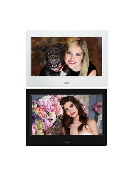 VODOOL 7-дюймовая HD LED цифровая фоторамка Черный, черный, черный, фото 3