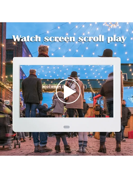 VODOOL Белая цифровая фоторамка 7 дюймов HD LED, белый, фото 5