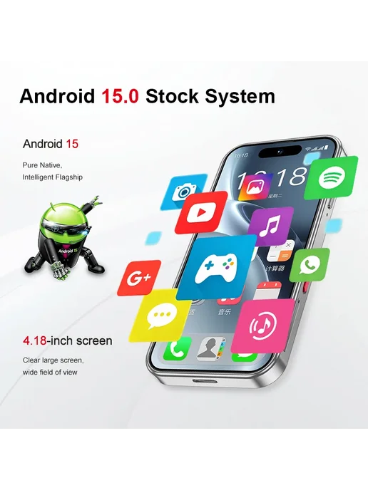 Смартфон SERVO King9600 Mini 6/64 ГБ, серебристый, фото 4