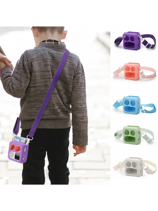 Нет бренда Силиконовый чехол для Yoto Mini 2024 Фиолетовый, Purple, розовый, фото 2