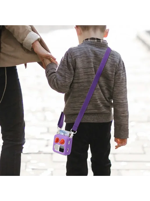 Нет бренда Силиконовый чехол для Yoto Mini 2024 Фиолетовый, Purple, розовый, фото 5