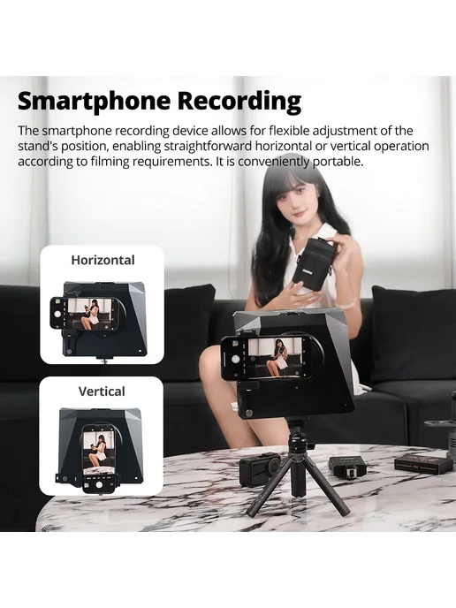 AMBITFUL T1 Pro Мини-телесуфлер T1 Pro Kit 5, черный, фото 7