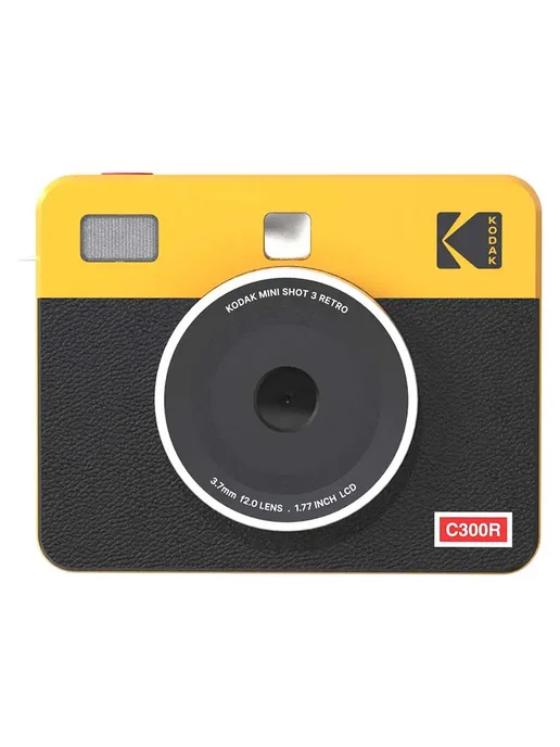 KODAK Фотоаппарат мгновенной печати C300R Белый, White, Портативный фотопринтер Mini Shot3, фото 5