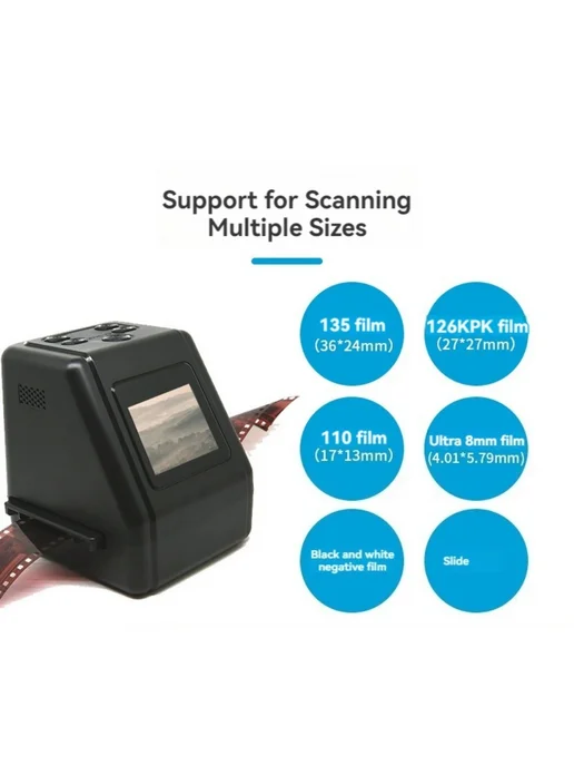 Сканер для пленки Film Slide Scanner 22MP XT085 D3, черный, фото 2