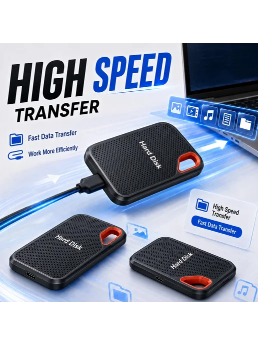 Нет бренда Портативный жесткий диск HardDisk 6TB, 6 ТБ, фото 2