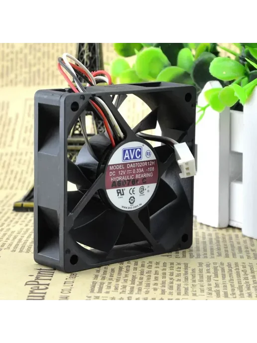 Нет бренда AVC DA07020R12H 7020 7CM бесшумный вентилятор охлаждения дл, вариант, фото 3