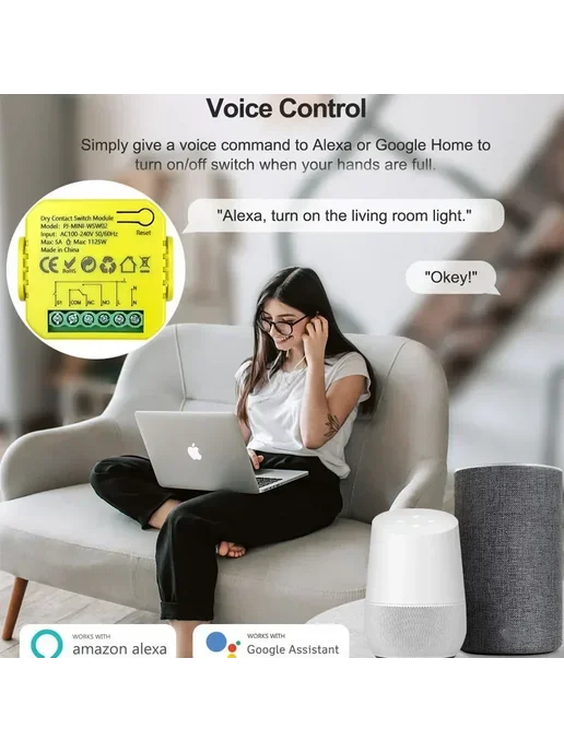 MatSee Plus Умный Релейный Модуль Tuya Smart ZigBee С Сухим Контактом 5А, вариант, фото 7