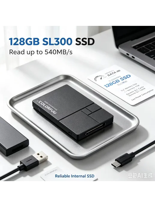 Нет бренда Kingston SSD 128 ГБ 2.5 дюйма SATA III, 128 ГБ, фото 2