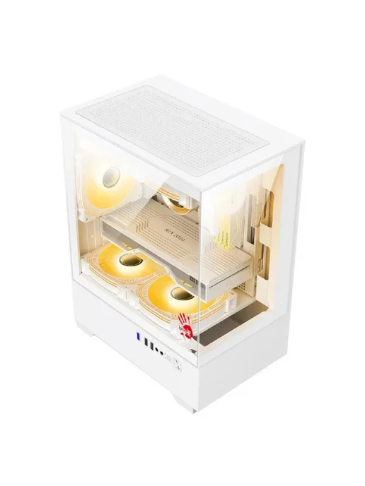 NO NAME Корпус для ПК сталь 0.45 мм mATX 3 USB без БП, вариант, фото 3