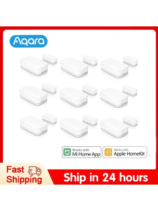 Aqara Датчик открытия окон и дверей Zigbee, 1 2 4 10 шт. Doo, 10 шт, фото 2