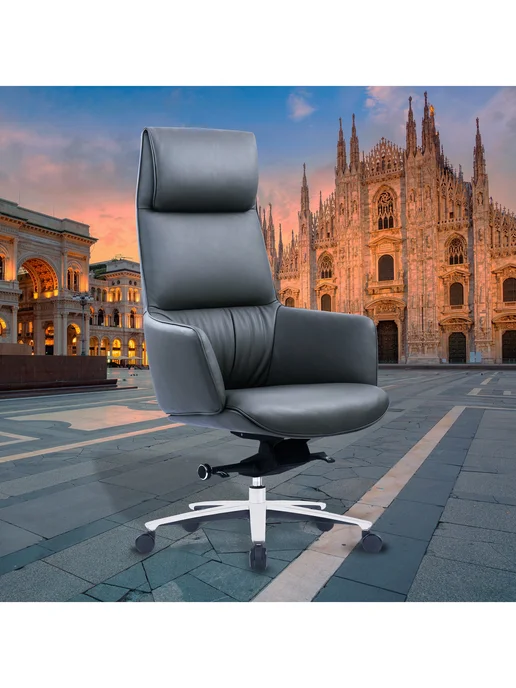 CACTUS Кресло руководителя CS-LBK-MILANO, черный, фото 5