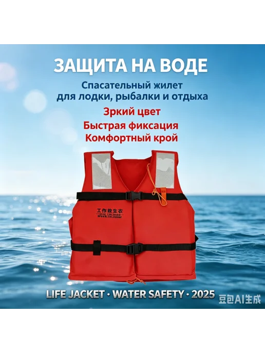 Новый спасательный жилет для морских работ, сертифицированны, вариант, фото 2