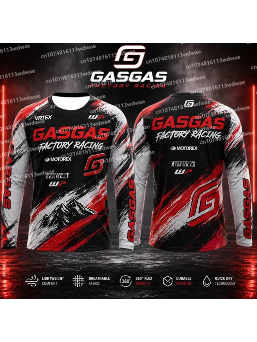 Мужская мотоциклетная футболка GasGas Factory Racing Enduro, вариант