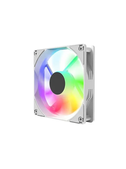 Нет бренда LED компьютерный вентилятор 12 см White 1Fan, белый