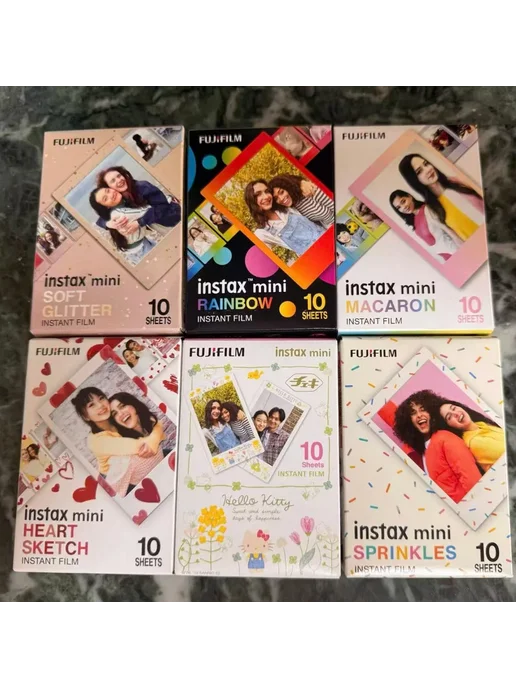 FUJIFILM Фотопленка Instax Mini, 10-50 листов, серия SPRINKL, вариант, фото 2
