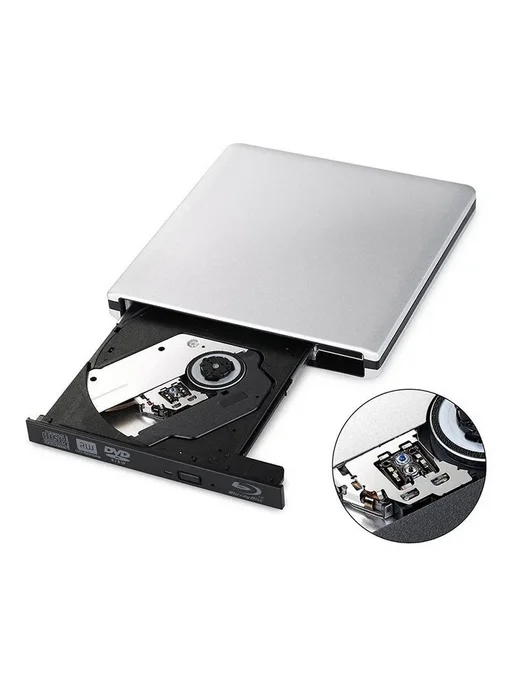 Нет бренда Портативный внешний оптический привод Blu-ray USB 3.0, вариант, фото 4