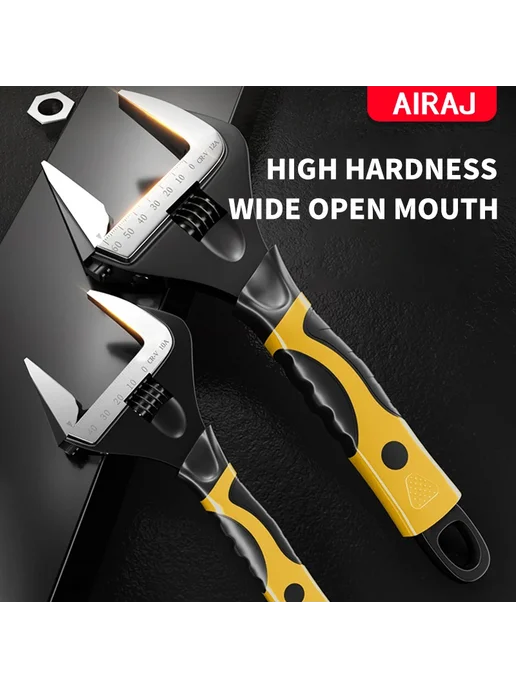 AIRAJ Регулируемый ключ из нержавеющей стали 6 дюймов 8 inch, вариант, фото 2