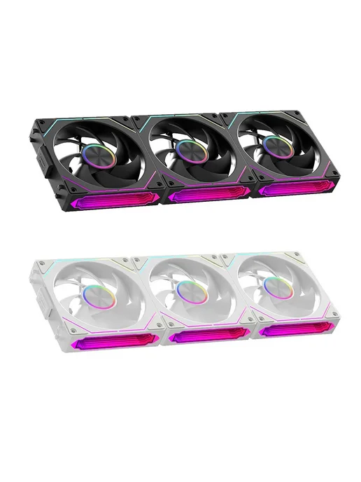 Нет бренда Coolcirc Chassis Fan 120 мм ARGB Reverse black, черный, фото 7