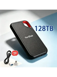 Портативный SSD-накопитель Samsung 32 ТБ черный Черный, 128
