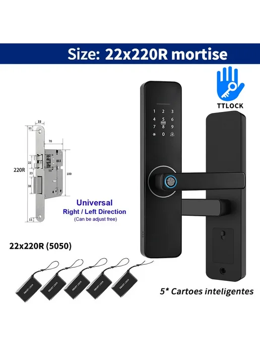 DSKDFTY TTLOCK Z13 Умный электронный дверной замок 22x220R, вариант