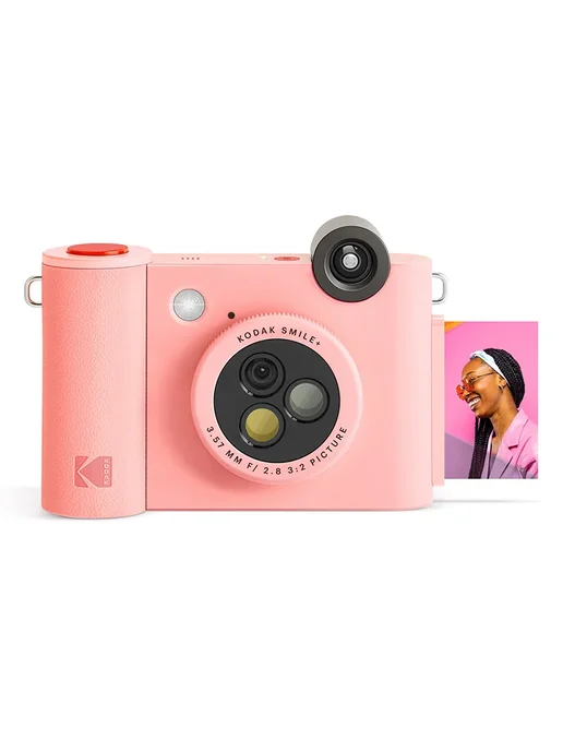 KODAK Фотопринтер Smile+ 10МП Розовый, Pink, Camera only, зеленый, фото 3