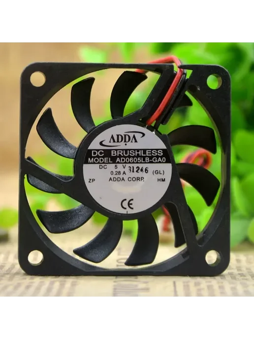 Нет бренда ADDA AD0605LB-GA0 вентилятор охлаждения процессора 60 мм 2-W, 2 Вт, фото 2