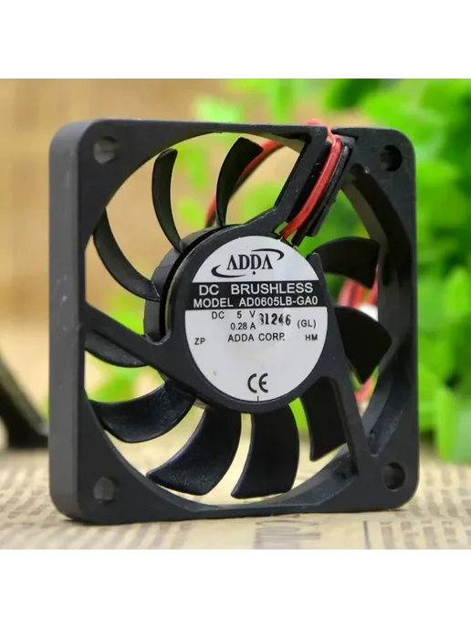 Нет бренда ADDA AD0605LB-GA0 вентилятор охлаждения процессора 60 мм 2-W, 2 Вт, фото 3