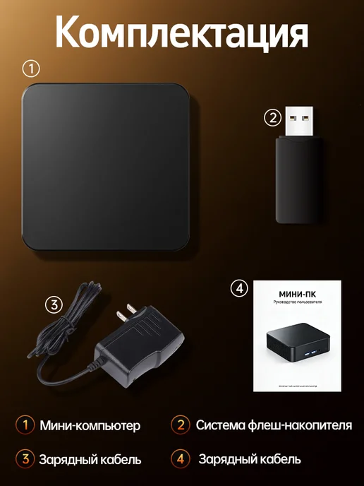 Мини-ПК для работы и учёбы i7 16 ГБ + 256 ГБ Windows 11 Pro, 16 ГБ, 256 ГБ, фото 5