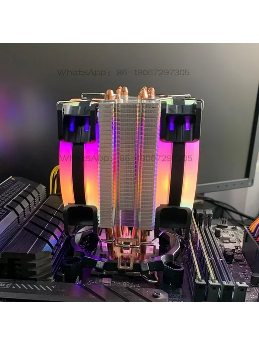Нет бренда Кулер для процессора Aurora 4 трубки RGB, цвет Option 2, вариант, фото 4