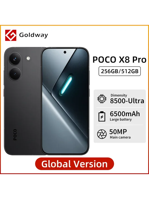 POCO Смартфон X8 Pro, 8 256ГБ, global, 256 ГБ, фото 2