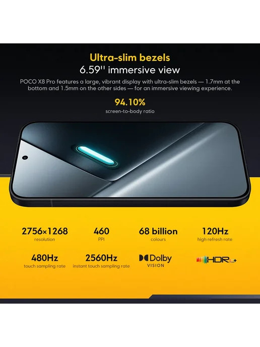 POCO Смартфон X8 Pro, 8 256ГБ, global, 256 ГБ, фото 7