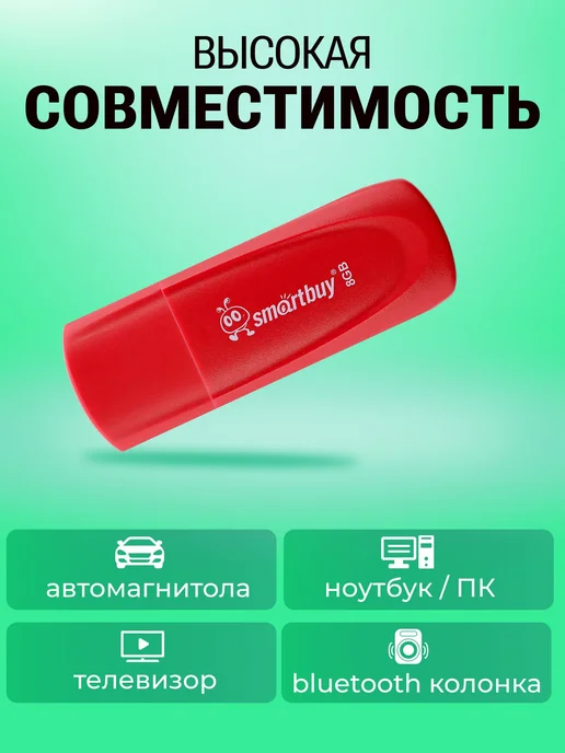 Флешка 4 ГБ USB 2. 0 SmartBuy Scout, 8 ГБ, фото 2