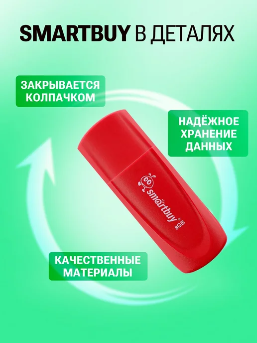 Флешка 4 ГБ USB 2. 0 SmartBuy Scout, 8 ГБ, фото 4