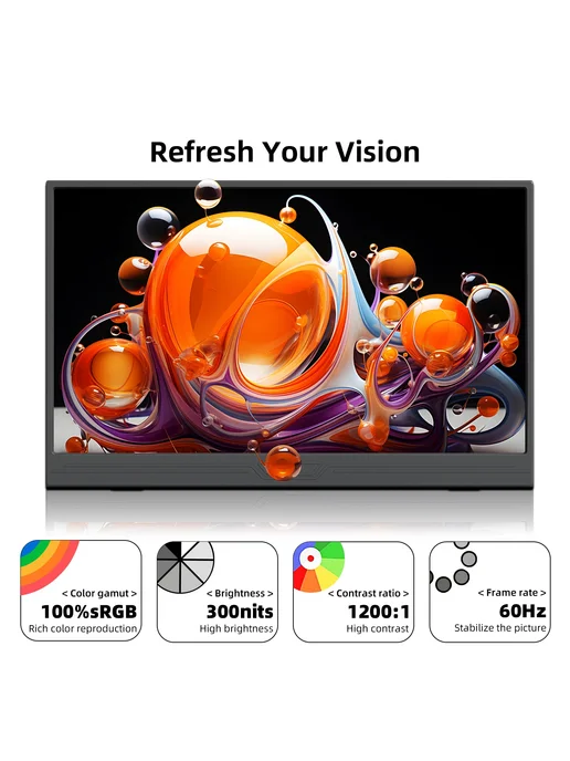 ZSUS 13-дюймовый 4K портативный монитор, вариант, фото 2