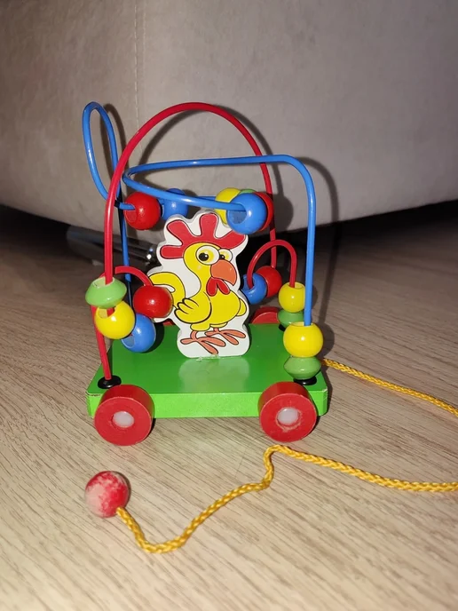 Каталка лабиринт деревянная, вариант