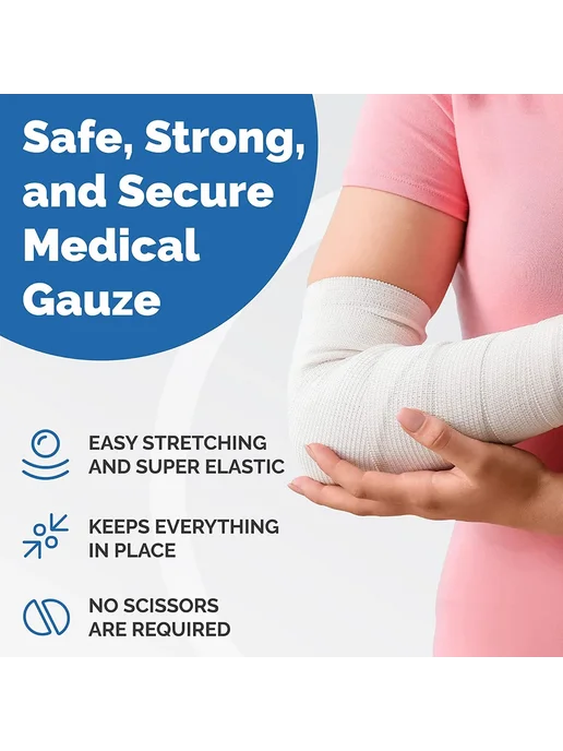 SPOSAFE Одноразовые марлевые повязки Gauze Bandage Roll 10 R, вариант, фото 3