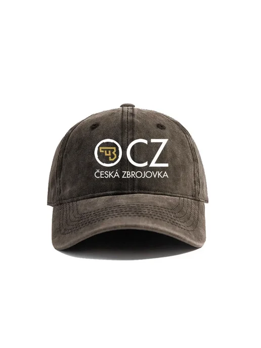 Нет бренда Бейсбольные кепки Ceska Zbrojovka, потертые шляпы с фианитом, серый, фото 2