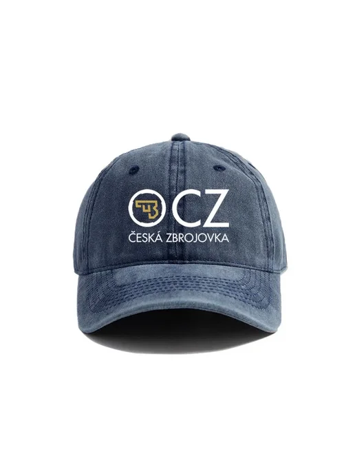Нет бренда Бейсбольные кепки Ceska Zbrojovka, потертые шляпы с фианитом, синий