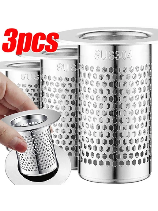 Нет бренда Сливной фильтр из нержавеющей стали 3 1шт. (S) Short, 2PCS, 1 шт, 2 шт, фото 2