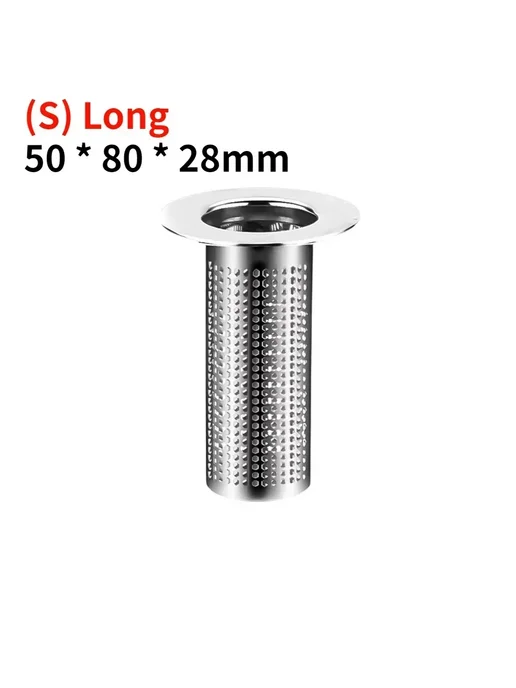 Нет бренда Сливной фильтр из нержавеющей стали 3 1шт. (S) Long, 2PCS, 1 шт, 2 шт