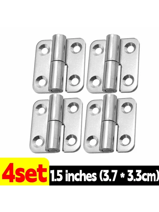 Нет бренда Петли для шкафов из нержавеющей стали 1.5 inches-4Set, 1.5 inches-4Set
